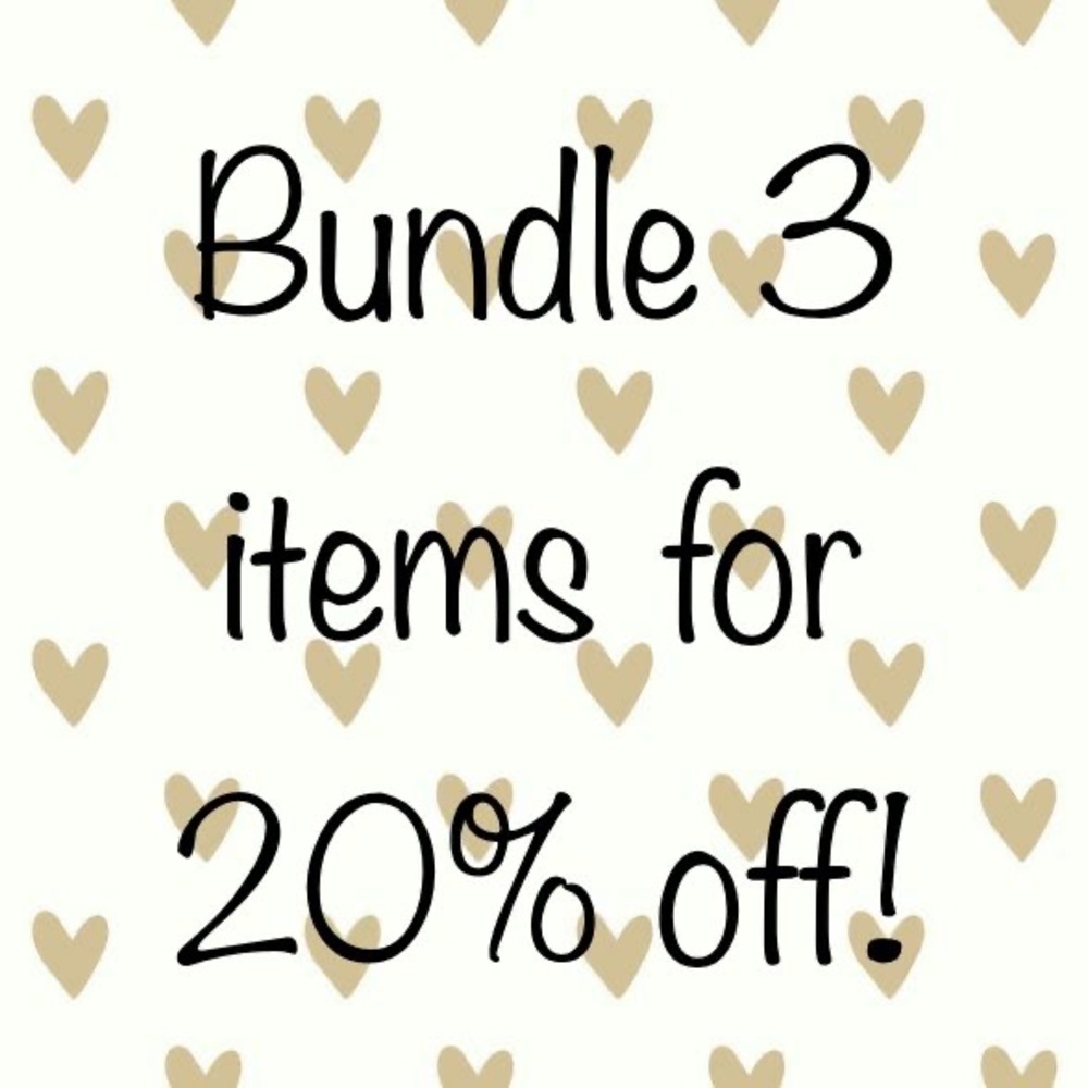 Bundle 3 items for 20% off